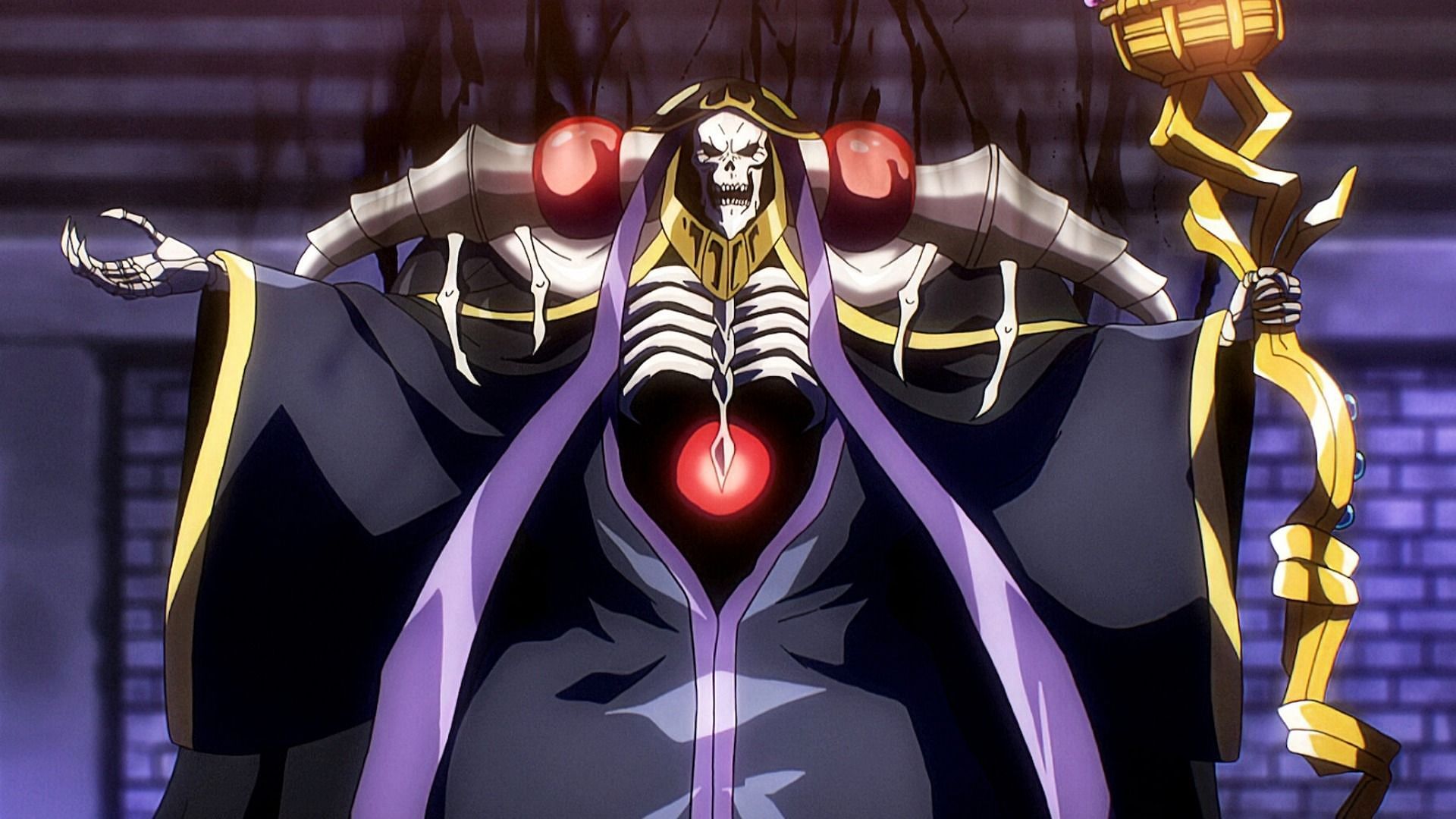 Ainz Ooal Gown as seen in anime (Image via Madhouse)